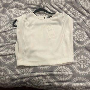 NWT Zara White Crop Top Tank Top